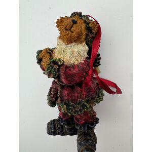 SANTA CLAUS-BOYDS BEARS RESIN
 Ornament Red Brown